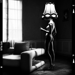 Lamp-Szymon Brodziak-bronze-black_and_white-2550