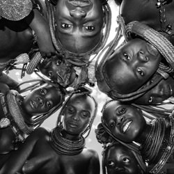 Himba Women-Ricardo Cisneros-silver-black_and_white-2789