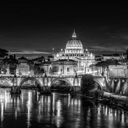 Rome by night-Victor Elias-bronze-black_and_white-4316
