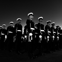 Republic Day Rehearsals before dawn-Jai Thakur-finalist-black_and_white-4366