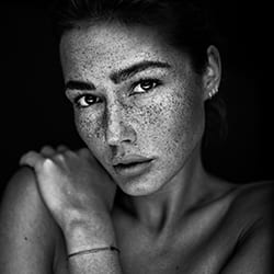 Freckles beauty 1-Martin Krystynek-bronze-black_and_white-12235
