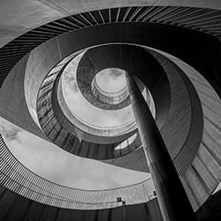 Spiral of light-Marcos Levy-gold-black_and_white-18461