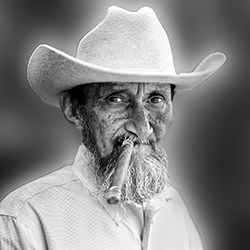 The Cowboy-Steve Lash-bronze-black_and_white-18203