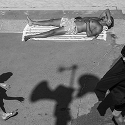 Walking into shadows-Erica Mitchell-bronze-black_and_white-18228