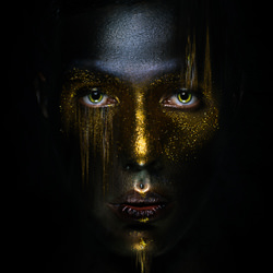 Dark Gold-Salem Mcbunny-silver-fine_art-4285