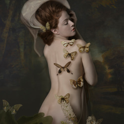 Butterfly Bushes-Kaat Stieber-bronze-fine_art-4049