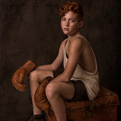 The Boxer-Nancy Flammea-bronze-fine_art-6674