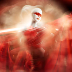 Orgullo Desenfoque Rojo Vida-Geran Y Michelle Raath-silver-fine_art-9697