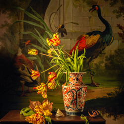 yellow tulips-Charles Niel-bronze-fine_art-9504