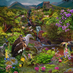 Vulture Valley-Collins Magdalena-bronce-fine_art-9508