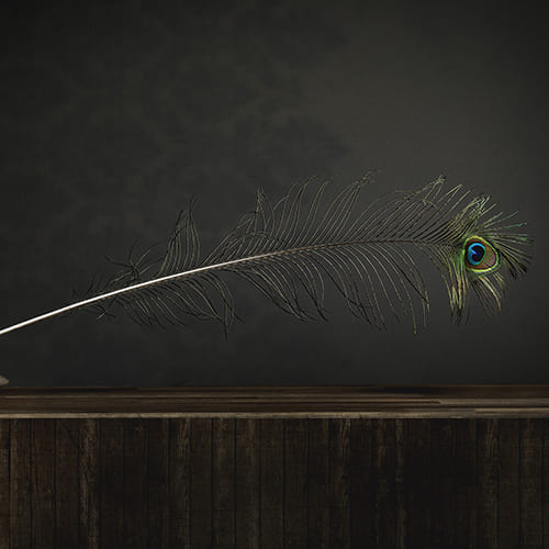 Balanced feather-Dominique Agius-bronze-fine_art-12020