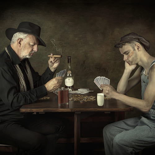Playing cards-Carola Kayen Mouthaan-bronze-fine_art-11979