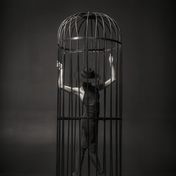 In the cage-Andrey Sobolev-silver-fine_art-16221