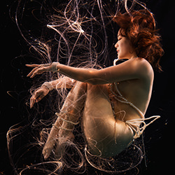Mermaid Whispers and Sparks-Kenneth Luk-silver-fine_art-18626