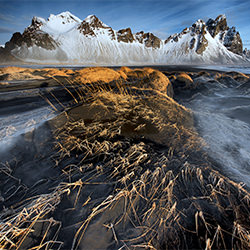 Frosted dunes and shattered peaks-Trevor Cole-bronze-landscape-2170