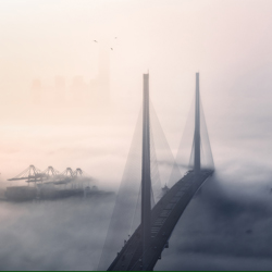 Bridge above the clouds-Yan Wong-silver-landscape-10546