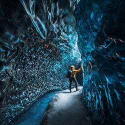 ice cave explorer-Gianluca Rubinacci-bronze-landscape-13239