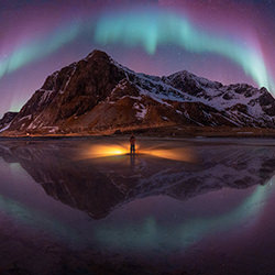 The Dancing of the North Light-Wutimet Bunyasirisith-silver-landscape-16557