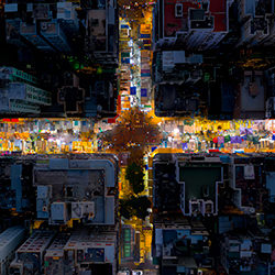 Night market in Hong Kong-Simon Wong-silver-landscape-17817