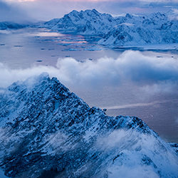 Lofoten from above-Tom Putt-bronze-landscape-17570