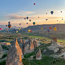 Cappadocia sun rising.-Samuel Leon-bronze-mobile-13736