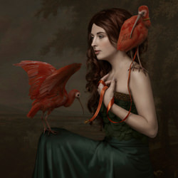Lady Ibis-Kaat Stieber-silver-portrait-8889