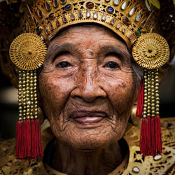 Senior Legong Dancer from Bali.-Eko Hardiyanto-bronze-portrait-8650