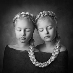 I Am Two. We Are One.-Laila Villebeck-silver-portrait-8932