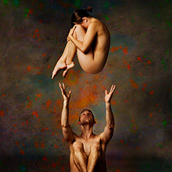 Human Body Study, PAIRS #107: Eric Dillehay and Holly Wilder-Howard Schatz-silver-portrait-14762