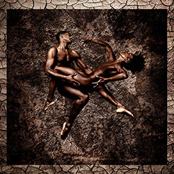 Human Body Study. PAIRS #138: Kevin Tate and Paige Fraser-Hoffman-Howard Schatz-silver-portrait-14763