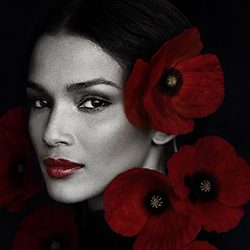 Remembrance in Scarlet-Ilona Kvetna-silver-portrait-17318
