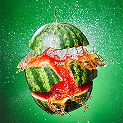 Fruit juteux - Melon-Matt Stark-silver-still_life-10917