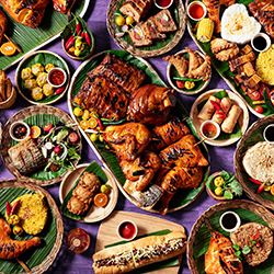 Filipino Feast-Sally Hulse-bronze-still_life-14100
