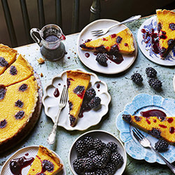 Custard Sticky Blackberry Tart-Kris Kirkham-bronze-still_life-16760