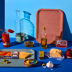 Graphic food in blue-Tyllie Barbosa-bronze-still_life-16806