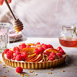 Peach Raspberry and Honey Tart-Kris Kirkham-finalist-still_life-16844