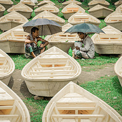Traditional boat market-Mahin Rahaman-bronze-street-17390