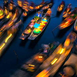 Floating market-Aung Chan Thar-bronze-travel-9062