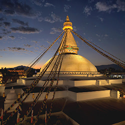 Peaceful time on evening at Boudhanath Stupa-Laimute Kuriene-bronze-travel-17470